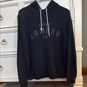 Under Armour Black Hoodie with Gray Logo